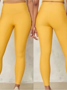 YPB Abercrombie & Fitch Yellow High Waisted Athletic Leggings